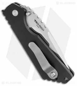Strider + Pro-Tech SnG Automatic Knife Black 7075 Aluminum (3.5" Mirror) -Avokelavavat Sales Store Strider Pro Tech SnG Automatic Knife Black 7075 Aluminum 3.5 Mirror BHQ 118997 LS Side