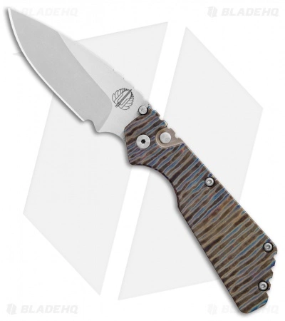 Strider + Pro-Tech Custom PT Automatic Knife Tiger Stripe Ti (2.75" Satin/SW) 3 Strider + Pro-Tech Custom PT Automatic Knife Tiger Stripe Ti (2.75" Satin/SW)