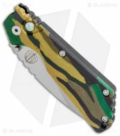 Strider + Pro-Tech Custom SnG Automatic Unique Micarta Camo (3.5" Stonewash) -Avokelavavat Sales Store Strider Protech Custom SnG Auto Untique Micarta Camo SW BHQ 115493 jr spine