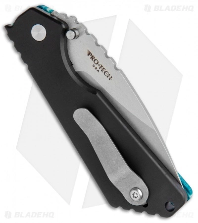 Strider + Pro-Tech Custom SnG Automatic Unique Micarta Turquoise (3.5 Stonewash) 5 Strider + Pro-Tech Custom SnG Automatic Unique Micarta Turquoise (3.5 Stonewash) - Image 3