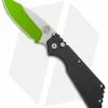 Strider + Pro-Tech PT GXI Custom Automatic Knife Black (2.75" Satin/Green)