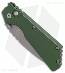 Strider + Pro-Tech PT Automatic Knife Dark Green (2.75" Bead Blast) -Avokelavavat Sales Store Strider Protech PT dark green bb BHQ 52225 er spine