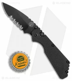 Strider + Pro-Tech PT Automatic Knife Knurled Black (2.75" Black Serr) 9 Strider + Pro-Tech PT Automatic Knife Knurled Black (2.75" Black Serr) -Avokelavavat Sales Store Strider Protech PT knurled black black serr BHQ 68059 er size