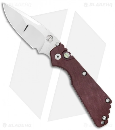 Strider + Pro-Tech SnG Automatic Knife Smooth Burgundy Micarta (3.5" Mirror) 3 Strider + Pro-Tech SnG Automatic Knife Smooth Burgundy Micarta (3.5" Mirror)