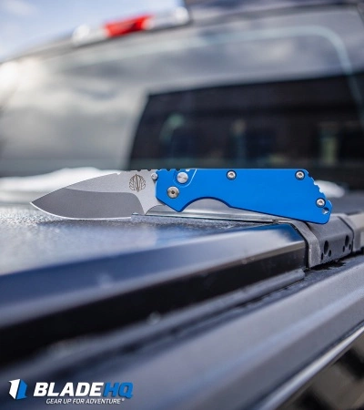 Strider + Pro-Tech SnG Automatic Knife Solid Blue Aluminum (3.5" Stonewash) 7 Strider + Pro-Tech SnG Automatic Knife Solid Blue Aluminum (3.5" Stonewash) - Image 5
