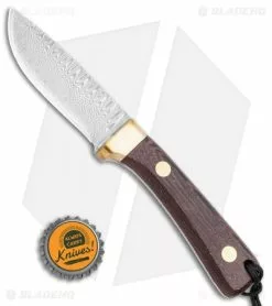 Svord Damascus Drop Point Fixed Blade Knife Wood Handle (3.5" Damascus) -Avokelavavat Sales Store Svord Fixed Blade Knife Wood Handle 3.5 Damascus 311BBD BHQ 88562 LS Bottlecap