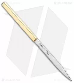 Svord Little Sister Brass Fixed Blade Knife (3.5" Satin) -Avokelavavat Sales Store Svord Little Sister Brass Satin SVORD LSB BHQ 94484 jr spine