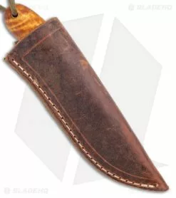 T.M. Hunt Custom Colehog Fixed Blade Knife Curly Maple (3.4" Satin) -Avokelavavat Sales Store T.M. Hunt Custom Colehog Fixed Blade Curly Maple Satin BHQ 136429 jr sheath