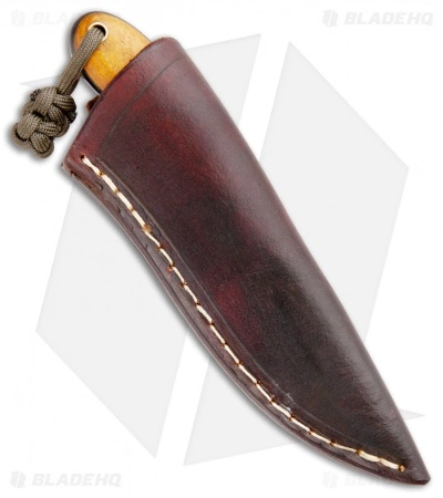 T.M. Hunt Custom Hedgehog Fixed Blade Black G-10/Osage Wood (3.75" Acid) 5 T.M. Hunt Custom Hedgehog Fixed Blade Black G-10/Osage Wood (3.75" Acid) - Image 3