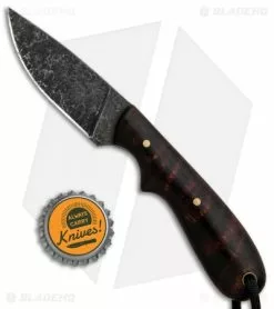 T.M. Hunt Custom Hedgehog Fixed Blade Knife Curly Maple (3.75" Acid) -Avokelavavat Sales Store T.M. Hunt Custom Hedgehog Blade Curly Maple Acid BHQ 85832 jr bottlecap