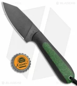 T.M. Hunt Custom Hogua Fixed Blade Black G10/Candy Stripe Green (3.1" Black) -Avokelavavat Sales Store T.M. Hunt Custom Hogua Black G 10 Candy Stripe Green Black BHQ 99389 jr bottlecap