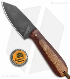 T.M. Hunt Custom Hogua Fixed Blade Burlap Micarta/Candy Stripe (3.1" Black) -Avokelavavat Sales Store T.M. Hunt Custom Hogua Burlap Micarta Candy Stripe Gold BHQ 99392 jr bottlecap