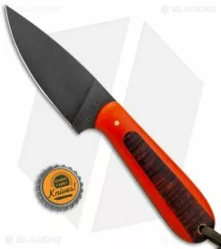 T.M. Hunt Custom Magua Fixed Blade Knife Orange G-10/Curly Maple (3.5" Black) 9 T.M. Hunt Custom Magua Fixed Blade Knife Orange G-10/Curly Maple (3.5" Black) -Avokelavavat Sales Store T.M. Hunt Custom Hogua Orange G 10 Curly Maple Black BHQ 98442 jr bottlecap