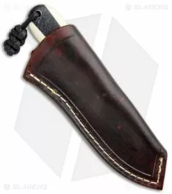 T.M. Hunt Custom Hogua Fixed Blade Knife White G-10 "Onyx Flake" (3.1" Black) -Avokelavavat Sales Store T.M. Hunt Custom Hogua White G 10 Onyx Flake Acid BHQ 98472 jr sheath