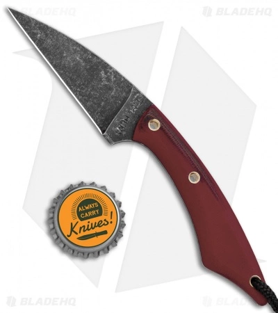 T.M. Hunt Custom Knives Hornet 2.0 Fixed Blade Knife Red G-10 Exclusive 6 T.M. Hunt Custom Knives Hornet 2.0 Fixed Blade Knife Red G-10 Exclusive - Image 4