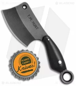 T.M. Hunt Custom "Leave It" Cleaver Keychain Knife Black G-10 (1.75" Black) -Avokelavavat Sales Store T.M. Hunt Custom Leave It Cleaver Keychain Black Micarta BHQ 78440 jr bottlecap