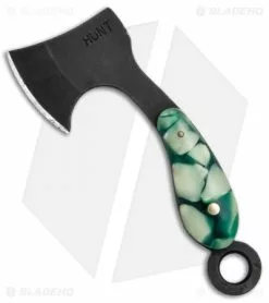 T.M. Hunt Custom "Lil Billy Bad Axe" Green/Firefly Glow Keychain