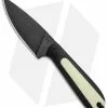 T.M. Hunt Custom Magua Fixed Blade Knife Black/White G-10 (3.5" Black)