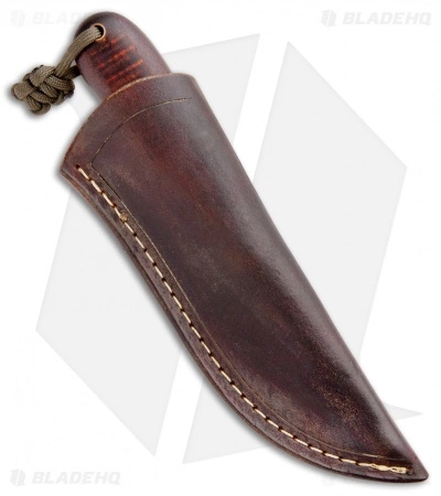 T.M. Hunt Custom Magua Fixed Blade Knife Burlap/Curly Maple (3.5" Black) 5 T.M. Hunt Custom Magua Fixed Blade Knife Burlap/Curly Maple (3.5" Black) - Image 3