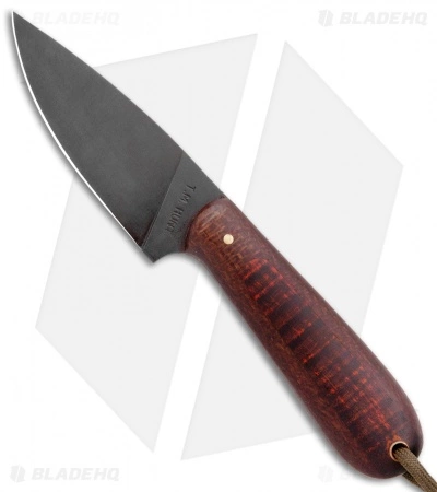 T.M. Hunt Custom Magua Fixed Blade Knife Burlap/Curly Maple (3.5" Black) 3 T.M. Hunt Custom Magua Fixed Blade Knife Burlap/Curly Maple (3.5" Black)