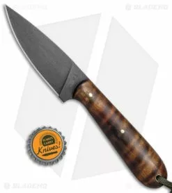 T.M. Hunt Custom Magua Fixed Blade Knife Curly Maple Wood (3.5" Black) -Avokelavavat Sales Store T.M. Hunt Custom Magua Curly Maple Wood Black BHQ 78745 jr bottlecap