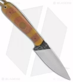 T.M. Hunt Custom Magua Fixed Blade Knife Bullseye Filework G-10/Micarta (3.5") -Avokelavavat Sales Store T.M. Hunt Custom Magua Fixed Blade Bullseye Filwork G 10 Micarta Satin BHQ 136422 jr spine