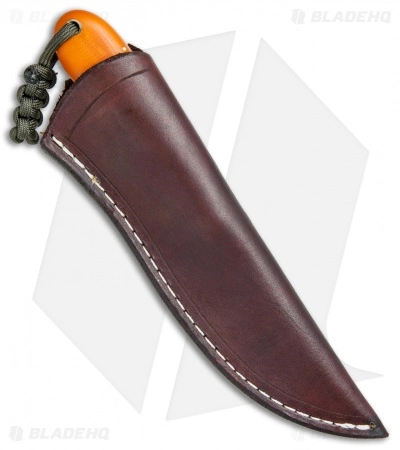 T.M. Hunt Custom Magua Fixed Blade Knife Maple Wood/Orange G-10 (3.5" Black) 5 T.M. Hunt Custom Magua Fixed Blade Knife Maple Wood/Orange G-10 (3.5" Black) - Image 3