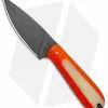 T.M. Hunt Custom Magua Fixed Blade Knife Orange G-10/Candy Stripe (3.5" Black)
