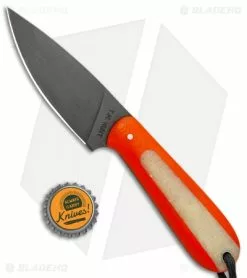 T.M. Hunt Custom Magua Fixed Blade Knife Orange G-10/Candy Stripe (3.5" Black) -Avokelavavat Sales Store T.M. Hunt Custom Magua Orange G 10 Candy Stripe Black BHQ 101310 jr bottlecap