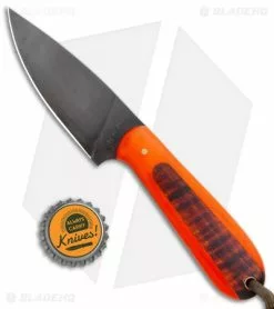 T.M. Hunt Custom Magua Fixed Blade Knife Orange G10/Curly Maple (3.5" Black) -Avokelavavat Sales Store T.M. Hunt Custom Magua Orange G 10 Curly Maple Black BHQ 99654 jr bottlecap