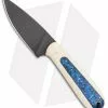 T.M. Hunt Custom Hogua Fixed Blade White G10/Candy Stripe Blue (3.5" Black) -Avokelavavat Sales Store T.M. Hunt Custom Magua White G 10 Candy Stripe Blue Black BHQ 99387 jr