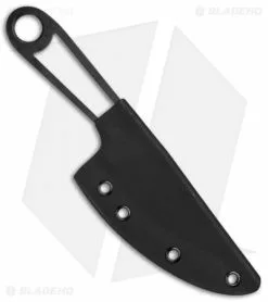 T.M. Hunt Custom Skelemaug Fixed Blade Knife W/ Black Kydex Sheath (3.75" Black) -Avokelavavat Sales Store T.M. Hunt Custom Skelemaug Black Black Kydex BHQ 78433 jr sheath