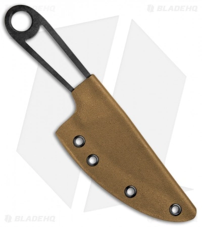 T.M. Hunt Custom Skelemaug Fixed Blade Knife Coyote Brown Kydex (3.75" Black) 5 T.M. Hunt Custom Skelemaug Fixed Blade Knife Coyote Brown Kydex (3.75" Black) - Image 3