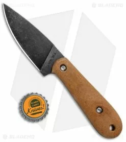 T.M. Hunt Custom Skelemaug Fixed Blade Natural Micarta (3.75" Black SW) -Avokelavavat Sales Store T.M. Hunt Custom Skelemaug Natural Micarta Black SW BHQ 95409 jr bottlecap