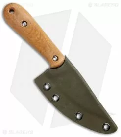 T.M. Hunt Custom Skelemaug Fixed Blade Natural Micarta (3.75" Black SW) -Avokelavavat Sales Store T.M. Hunt Custom Skelemaug Natural Micarta Black SW BHQ 95409 jr sheath