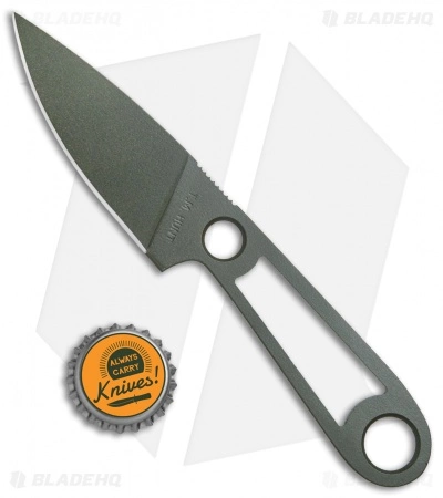 T.M. Hunt Custom Skelemaug Fixed Blade W/ Brown Kydex Sheath (3.75" OD Green) 6 T.M. Hunt Custom Skelemaug Fixed Blade W/ Brown Kydex Sheath (3.75" OD Green) - Image 4