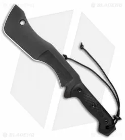 T.M. Hunt Custom M-18 Fixed Blade Knife Black Textured Micarta (10" Black)