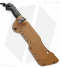 T.M. Hunt Custom M-18 Fixed Blade Knife Black Textured Micarta (10" Black) -Avokelavavat Sales Store TM Hunt Custom M 18 Fixed Blade Knife Black Micarta BHQ 96474 ns sheath