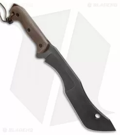 T.M. Hunt Custom M-18 Fixed Blade Knife OD Green Micarta (10" Black) -Avokelavavat Sales Store TM Hunt Custom M 18 Fixed Blade Knife OD Green Micarta BHQ 96473 ns side