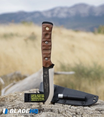 TOPS Knives BOB Brothers Of Bushcraft Knife Rocky Mountain (4.625" Black) 7 TOPS Knives BOB Brothers Of Bushcraft Knife Rocky Mountain (4.625" Black) - Image 5