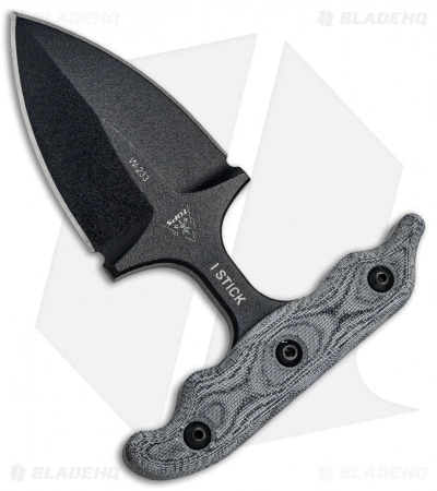 TOPS Knives I Stick Push Dagger Fixed Blade Gray Micarta (3.5" Black) ISTK-01 3 TOPS Knives I Stick Push Dagger Fixed Blade Gray Micarta (3.5" Black) ISTK-01