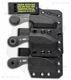 TOPS Knives 3 Bros. Combo Fixed Blade Knife Set Canvas Micarta (2.2" Tumbled) -Avokelavavat Sales Store TOPS Knives 3 Bros Combo Set Canvas Micarta Tumbled BHQ 92527 jr sheath