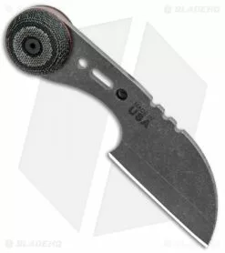 TOPS Knives 3 Bros. Sheepsfoot Fixed Blade Black Canvas Micarta (2.2" Tumbled) -Avokelavavat Sales Store TOPS Knives 3 Bros Sheepsfoot Canvas Micarta Tumbled BHQ 81886 jr spine