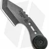 TOPS Knives 3 Bros. Tanto Fixed Blade Knife Black Canvas Micarta (2.2" Tumbled)