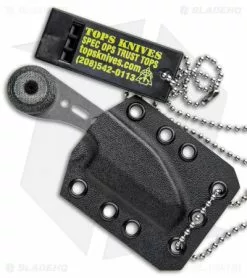 TOPS Knives 3 Bros. Tanto Fixed Blade Knife Black Canvas Micarta (2.2" Tumbled) -Avokelavavat Sales Store TOPS Knives 3 Bros Tanto Canvas Micarta Tumbled BHQ 81887 jr sheath