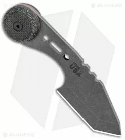 TOPS Knives 3 Bros. Tanto Fixed Blade Knife Black Canvas Micarta (2.2" Tumbled) -Avokelavavat Sales Store TOPS Knives 3 Bros Tanto Canvas Micarta Tumbled BHQ 81887 jr spine