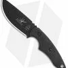 TOPS Knives 3 Pointer Fixed Blade Knife Black Canvas Micarta (3.13" Black)