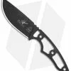 TOPS Knives 3 Pointer Fixed Drop Point Blade Knife Skeletonized (3.13" Black)