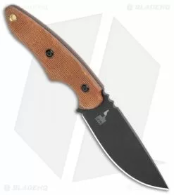 TOPS Knives 3 Pointer Fixed Blade Knife Tan Canvas (3.13" Black) -Avokelavavat Sales Store TOPS Knives 3 Pointer Tan Canvas Black BHQ 114655 jr spine