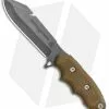 TOPS Knives Backpacker's Bowie Fixed Blade Green Canvas Micarta (4.5" Tumbled) -Avokelavavat Sales Store TOPS Knives Backpackers Bowie Green Canvas Micarta Tumbled BPB 01 BHQ 81888 jr